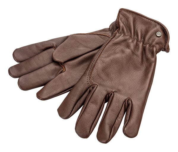 Nahkahanskat, ruskea